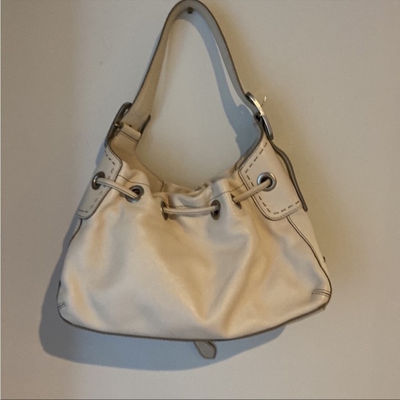 Vintage GUC Cole Hann leather Ecru shoulder bucket bag - Picture 2 of 7